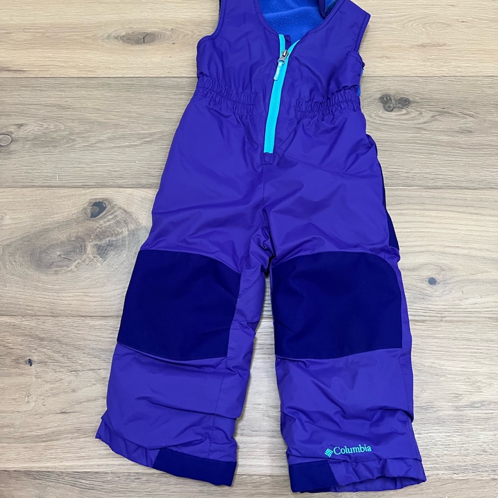 Columbia purple snow pants size 3T